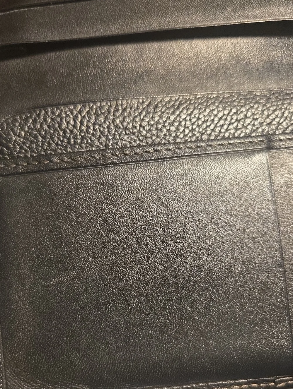 Dunhill Black Pebble Leather Continental Wallet with Gold Accent